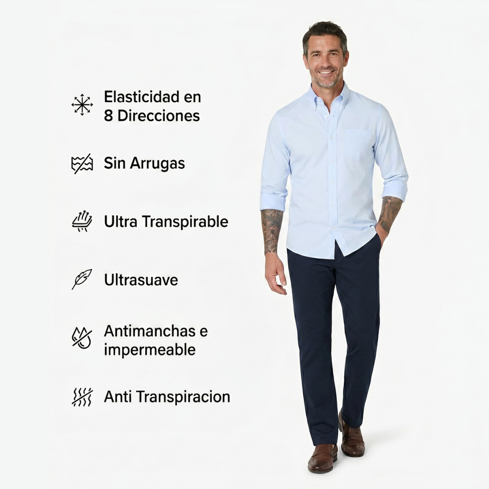 Camisa Impermeable Antiarrugas Nalo